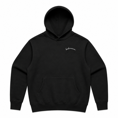 Beknown Hoodie Buidelzak - Zwart - voorkant