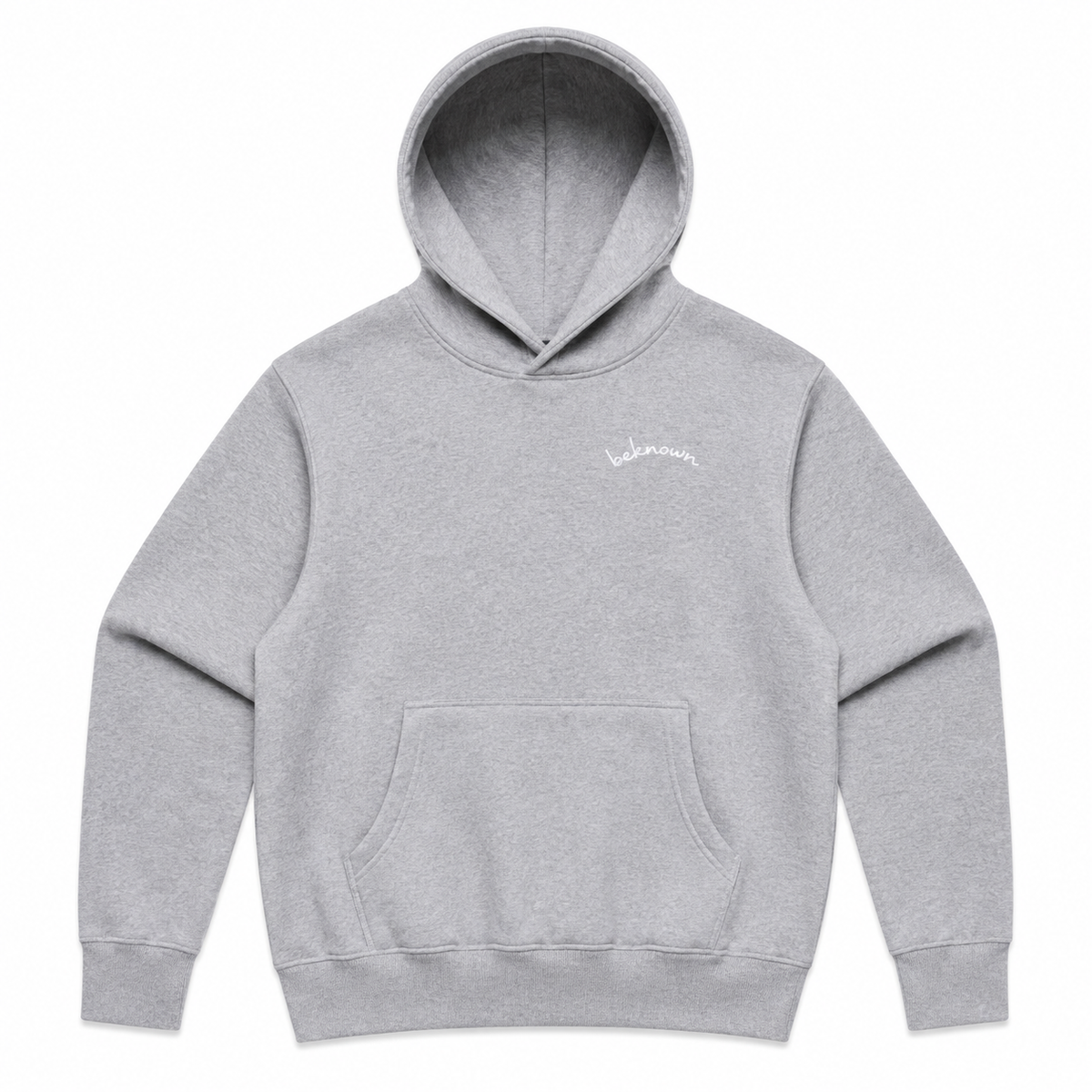 Beknown Hoodie Buidelzak - Silver/Licht grijs - voorkant